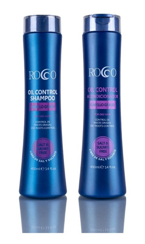 Rocco® Shampoo + Acondicionador Oil Control Sin Sal 400ml