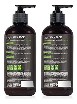 Every Man Jack Tea Tree Mens Thickening Shampoo + Condiciona