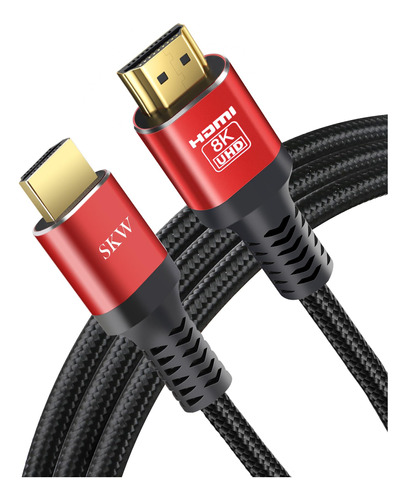 Skw Cable Hdmi De 8k 60hz Largo 2.1 30 Pies, Cable Trenzado.