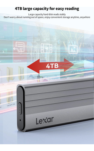 Gaveta Case Externo Lexar E300 Enclosure Ssd M2 Nvme Usb 3.2