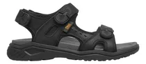Comprar Sandalias Flexi Hombre Negro Ajuste Velcro Para Caballero