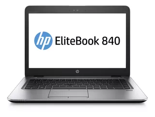 Notebook HP EliteBook 840 G3 prata 14", Intel Core i5 6300U 8GB de RAM 256GB SSD, Intel HD Graphics 520 1366x768px Windows 10 Pro