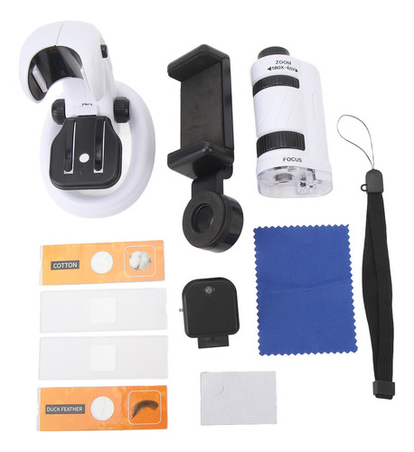 - Kit De Ciências Para Crianças Para Microscópio De Bolso,