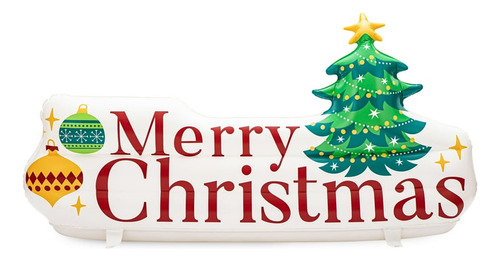 Holiday Time Cartel Inflable De Feliz Navidad 3,2 Pies