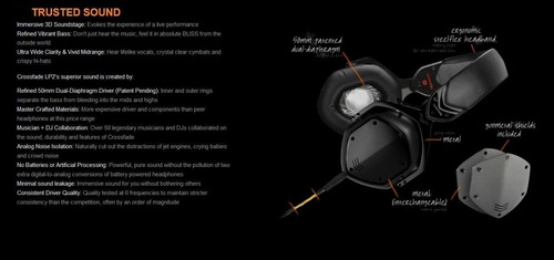 Audífonos V-moda Crossfade Lp2, Con Aislamiento De Ruido