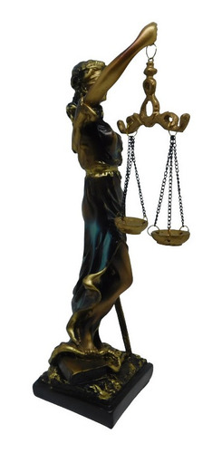 Imagen 3 de 4 de Figura De Dama Ciega (justicia) 26 Cm