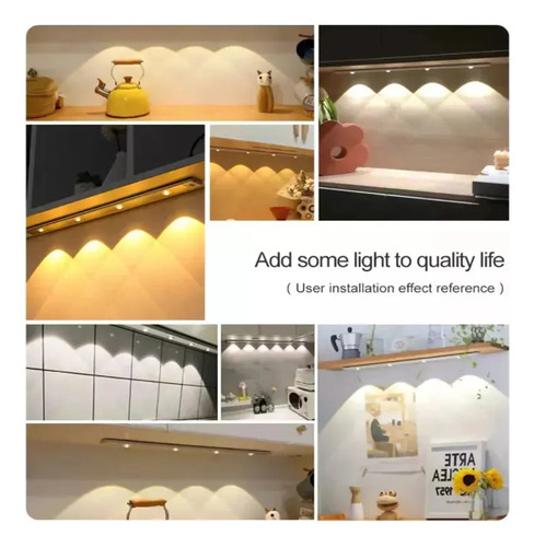 Luz Led De Cocina Con Sensor De Escaneo, 3 Unidades.