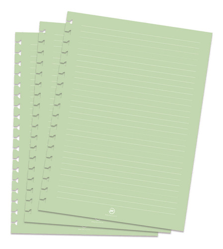 Refil Folhas Caderno Smart Universitário Verde Dac 1837re