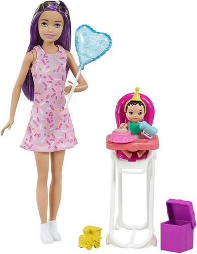 Muñecas Barbie Skipper Babysitters Inc Y Set De Juego Con Mu