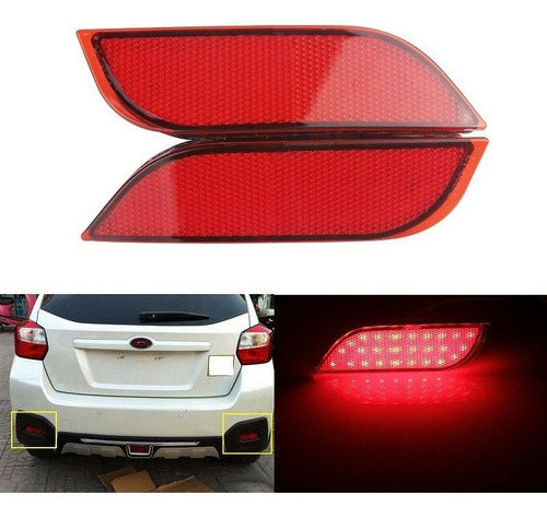 2 Uds Barra De Luz Trasera Led For Subaru Impreza 2007+