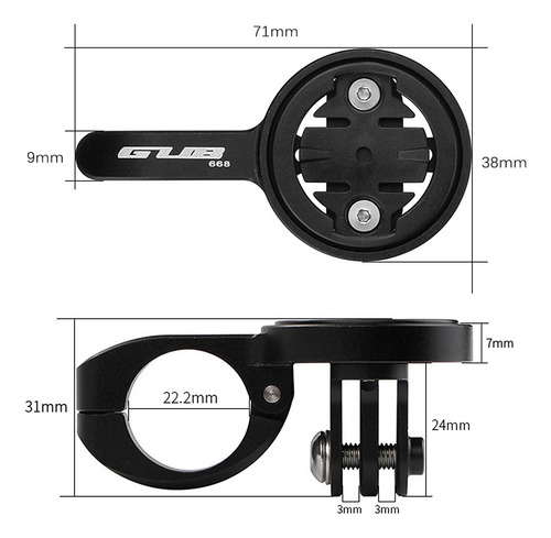 Soporte De Ordenador Con 22,2 Mm Para Cámara Bryton Garmin