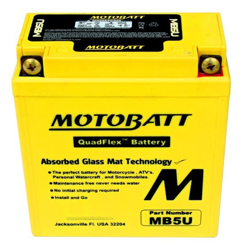 Bateria Motobatt Gel Yamaha T105 Crypton 110 Yb5l-b 12n5-3b