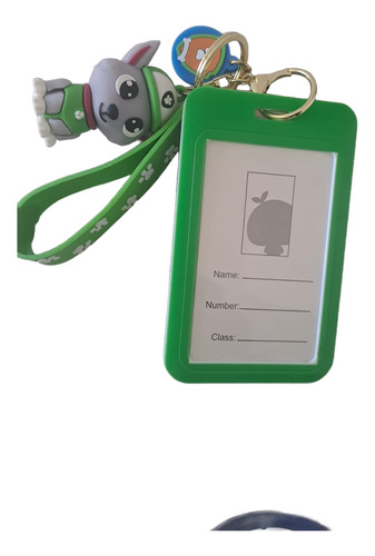 Llavero Rocky Paw Patrol Con Porta Tarjeta Sube