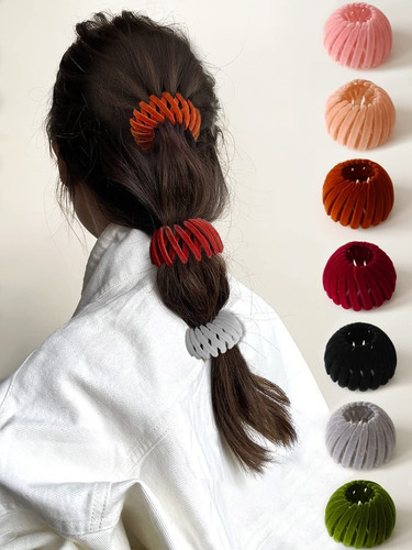 7 Pinzas Para El Pelo Con Diseño Nido Pájaros Accesorios