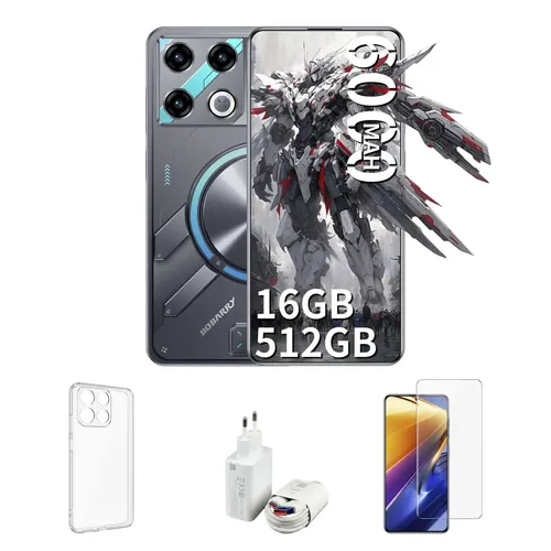 Celular Bobarry GT 20 Pro 5G, 512GB, 12GB RAM, Dimensity 8300 Octa Core Android 15, Dual SIM 6000mAh Tela Grande de 6.78" Preto