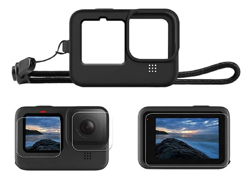 Película Protetora Capa Silicone P  Gopro Hero 9 10 11 Black