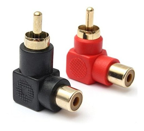 Accesorio Audio Video Rca Dama Conector Angulo Derecho