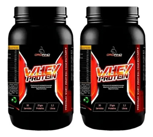 2 Proteína Whey Orofino - 60 Servicios Totales - Premium 