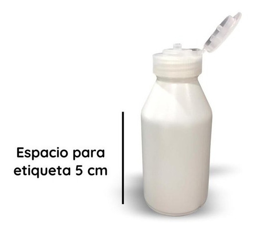 Imagen 5 de 10 de Frascos Plasticos 100 Cc Tapa Dosificadora Flip Top X 250 Un
