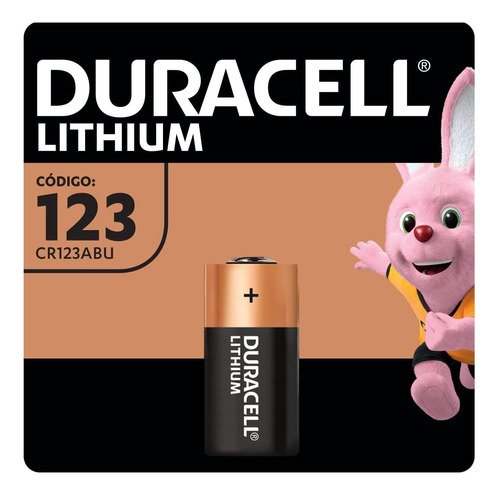 Pila Duracell Cr123 3v 1 Unidad No Recargable