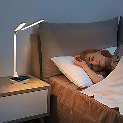 Lámpara De Escritorio Led Fxps Con Cargador Inalámbrico Lámp