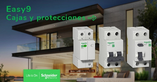 Llave Termica Bipolar Schneider Termomagnetica Easy9 2x32 A