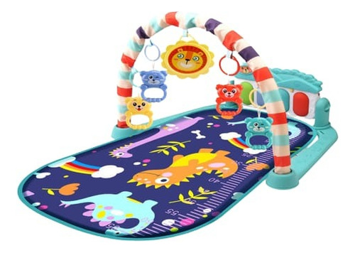 Juego De Bebe Gimnasio Musical Piano Y Sonajero Alfombra