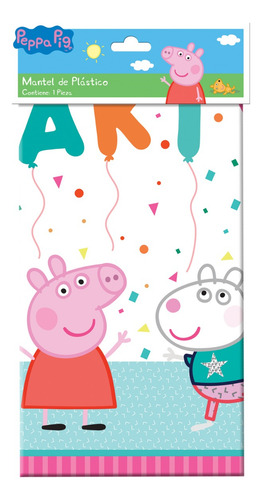 Mantel De Plastico Rectangular Fiesta Peppa Pig Kiwipeppa