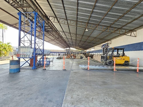 Excelente Oportunidad Galpón Comercial Y Terreno En Venta Zona Industrial Samán De Guere, Vía Santa Cruz, 25-16811 Mv
