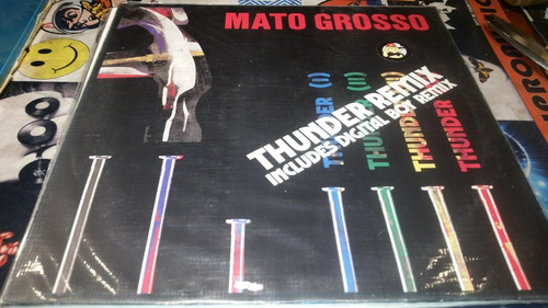 Mato Grosso Thunder (remix) Vinilo Maxi Italy Muy Bueno 1991