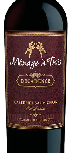 Pack De 4 Vino Tinto Menage A Trois Decadence Cab-sauv 750ml