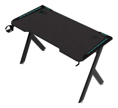 Escritorio Gamer Rgb Tecnologia Led Color Negro Libitium DESK-G4