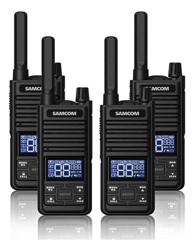 Samcom Gmrs Walkie Talkies De Largo Alcance, Radio Bidirecci