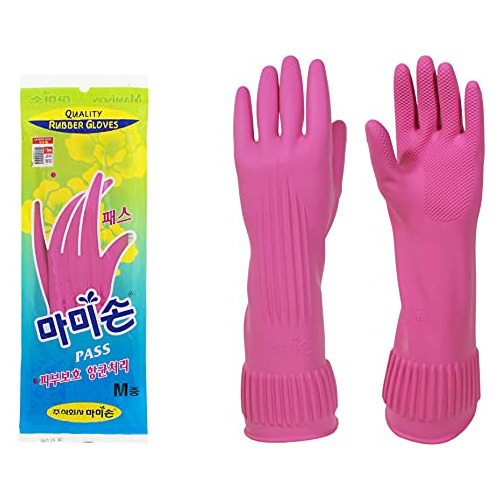 (pack De 100 Paris) Mamison Guantes De Cocina Rosa Mediano, 