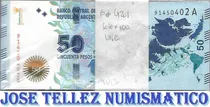 Comprar Fajo 100 Billetes Malvinas $ 50 Serie A Sin Circular Palermo