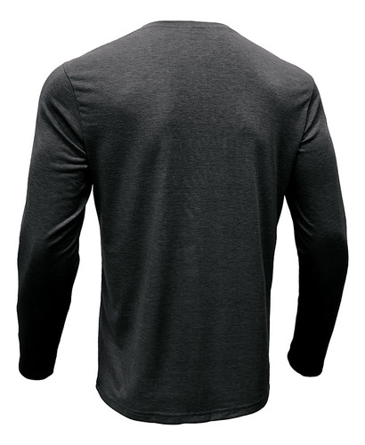 Camiseta Lisa De Manga Larga Con Cuello Redondo Para Uso Dia
