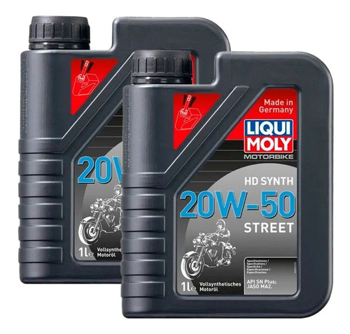 Aceite Liquimoly 20w50 Motorbike Hd Synth Street 4t (2 Ltrs)