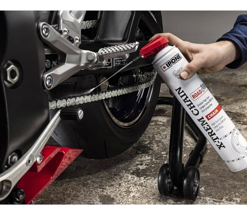 Imagen 2 de 4 de Lubricante De Cadena Moto Ipone X-trem Chain Road 500ml