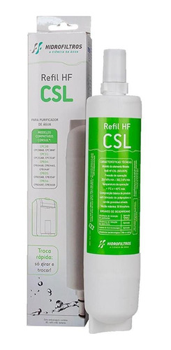 Kit 2 Refil Para Purificador De Água Hf-csl Hidrofiltros