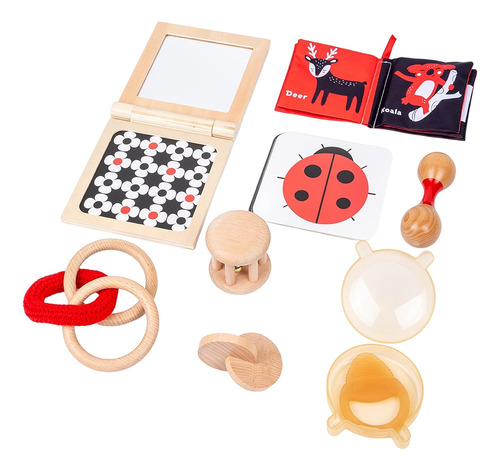 Montessori Kit De Juego Para Bebés De 0 A 6 Meses, Juguetes