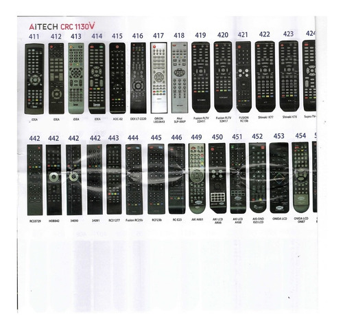 Imagen 10 de 10 de Control Remoto Aitech Para Tv Led/lcd Universal