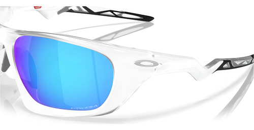 Óculos De Sol Oakley Lateralis Prizm Sapphire Oo9431 06-60 Cor Matte Clear Lente Azul