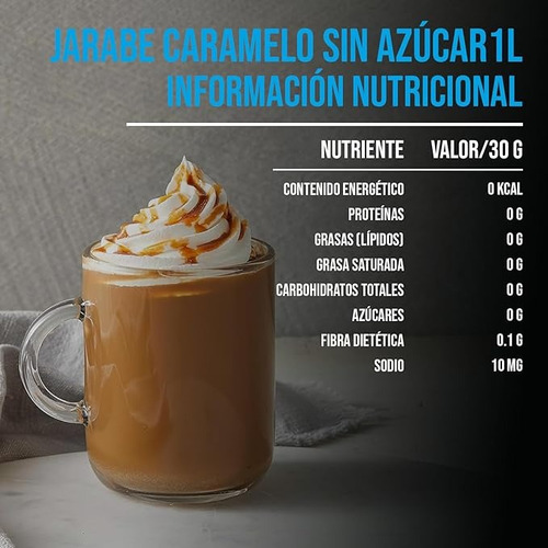 Jarabe Davinci Caramelo Sugar Free Botella 1 Litro