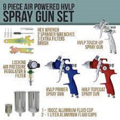 Juego Completo De Pistolas Pulverizadoras Hvlp Profesionales