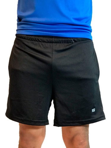 Team Gear Short C/calza Running Hombre Victory 5 Pro Neg Ras