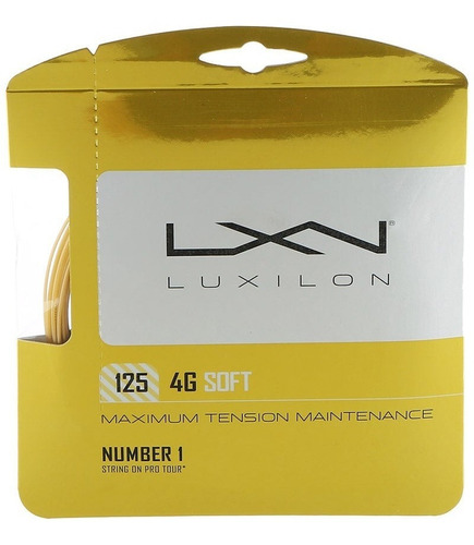 Cuerda Wilson Luxilon 4g Soft 125 Set Color Amarillo