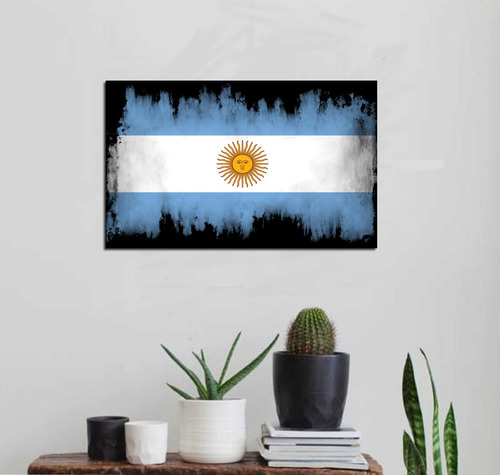 Cuadro 40x60cm Bandera Argentina Nacional Patria