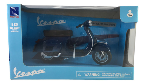 Newray Motorcycles 1:12 Vespa 125 Et3 Primavera Azul