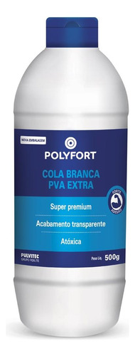 Cola Branca Polyfort Extra 500g Pulvitec Ia002
