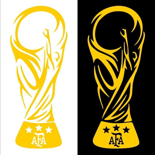 Calco Copa Mundial Afa 3 Estrellas Argentina Campeón 30 C